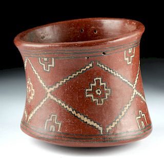 Large Chupicuaro Pottery Jar w/ Polychrome Motifs