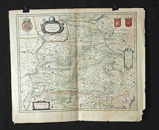 17th C. Dutch Map of Castille by Henricus Hondius