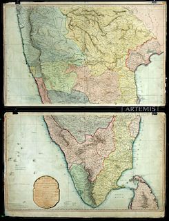 William Faden "Map of the Peninsula of India…" 1792