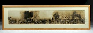 Framed Panorama Photo of San Francisco Fire, 1906