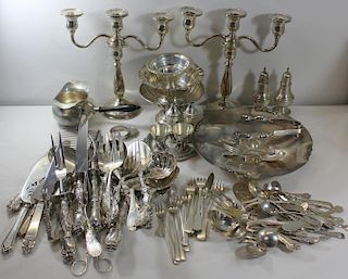 STERLING. Large Grouping of Sterling Hollow Ware