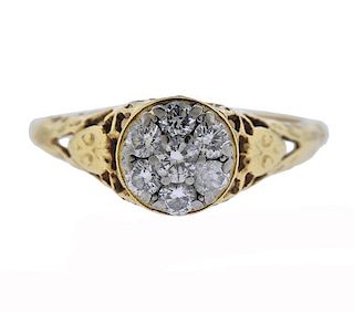 Jabel 18k Gold Diamond Ring 