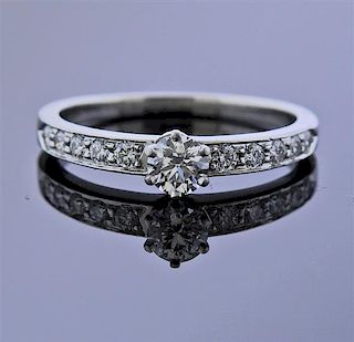 Tiffany &amp; Co Platinum 0.34ct Diamond Engagement Ring