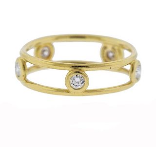 Tiffany &amp; Co Peretti Diamond By the Yard 18k Gold Diamond Ring