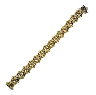1960s 18k Gold Link Bracelet 