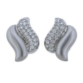 Marlene Stowe 18K Gold Diamond Earrings