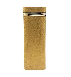 Cartier Gold Plated Brushed Finish Lighter