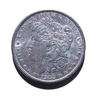 1903 Morgan 1 Dollar Silver US Coin 