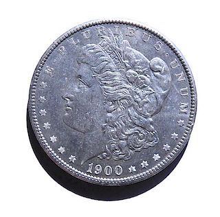 1900 Silver Morgan Dollar US Coin 