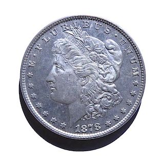 1878 Morgan Dollar Silver US Coin 
