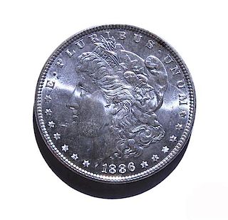 1886 Silver Morgan US Dollar Coin 