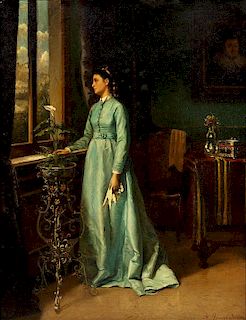 Albert Roosenboom, (Belgian, 1845–1873), Portrait of a Lady