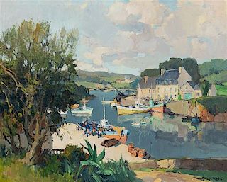 * Georges Charles Robin, (French, 1903–2003), Brittany Coastal Landscape