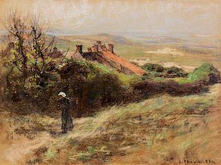 Léon-Augustin Lhermitte, (French, 1844-1925), La Colline à côté du village, c. 1913