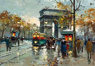 Antoine Blanchard, (French, 1910-1988), Arc de Triomphe