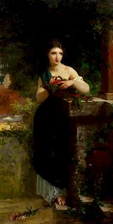 Émile Munier, (French, 1840-1895), Portrait of a Woman