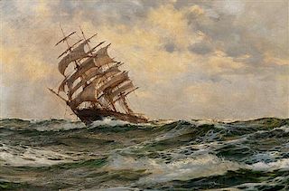 Montague Dawson, (British, 1890-1973), The Hell Ship, Benjamin F. Packard