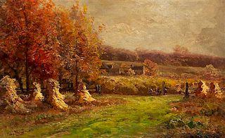 * Carl Philipp Weber, (American, 1850–1921), Cornfield Landscape