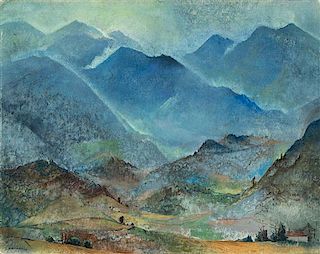 Will Henry Stevens, (American, 1881-1949), Untitled (Landscape), 1944