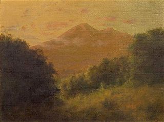 Charles Dormon Robinson, (American, 1847-1933), Mountain Landscape