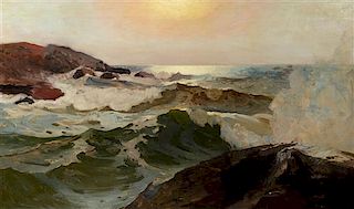 Frederick Judd Waugh, (American, 1861-1940), Study for a Seascape