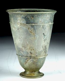 Roman Glass Footed Beaker