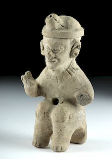 La Tolita Pottery Figure - Elder Male Shaman