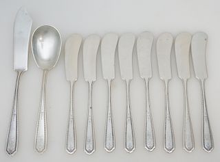 10 STERLING BUTTER PADDLES +