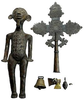 Eleven African Metal Objects