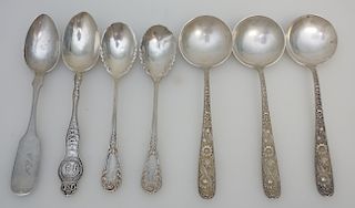 7 STERLING  SILVER SPOONS