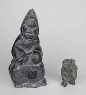 Inuit carved stoned sculptures