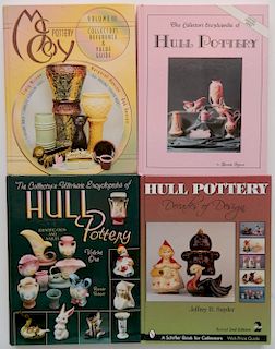 4 books on Hull & McCoy pottery