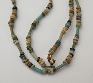 Egyptian bead faience necklace