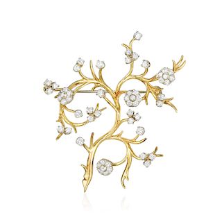 Tiffany & Co. Diamond Tree Brooch