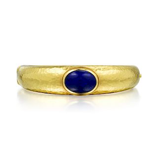 A Lapis Lazuli Gold Bangle