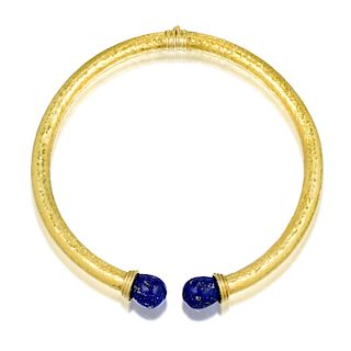 A Lapis Lazuli Collar Necklace