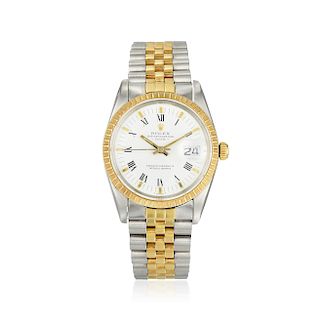 Rolex Oyster Date Ref. 15053 in 18K Gold and Steel