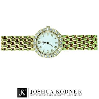 Choppard 18K Gold & Diamond Ladies Wrist Watch