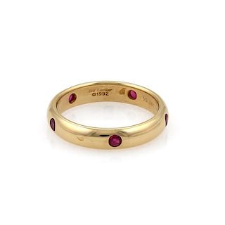 Cartier Stella Ruby 18k Yellow Gold Dome Ring