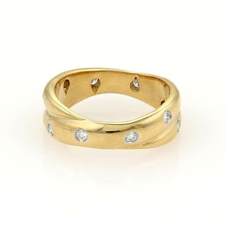 Tiffany & Co Etoile Diamond Platinum 18k Gold Ring