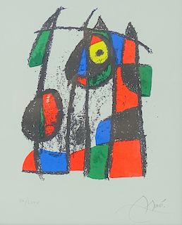 Joan Miro Original Framed Pencil Signed Lithograph