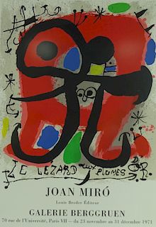 Joan Miro "Le Lezard Aux Plumes D'Or" Litho Poster