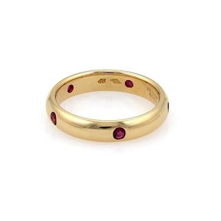 Cartier Stella Ruby 18k Yellow Gold Dome Ring