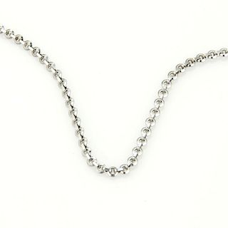 Cartier 18k White Gold Cable Chain Necklace