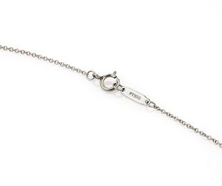 Tiffany&Co Diamond Sapphire Platinum Star Necklace