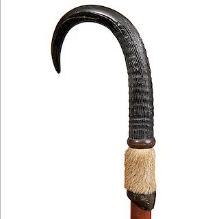 77. Horn Hiking Stick- Ca. 1920- 