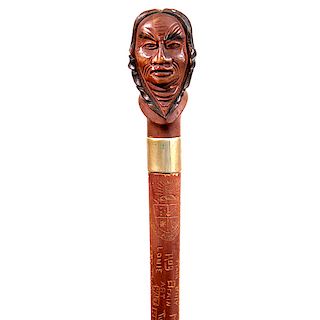 156. Dartmouth Indian Cane-Early 20th Century- 