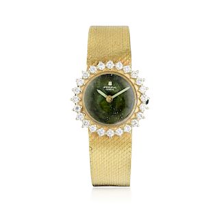 Universal Ladies Diamond 18K Gold Watch