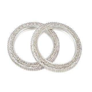 A Pair of Silver Bangles