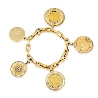 A Gold Charm Bracelet